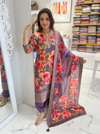 Tulip Dupatta Set - Preetibora