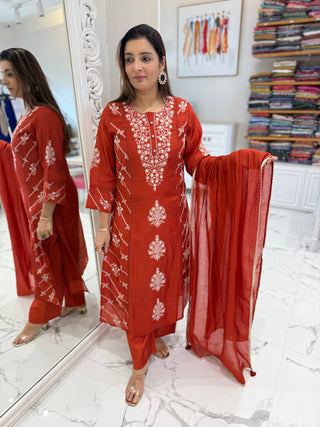 Vani Chanderi Set - Preetibora