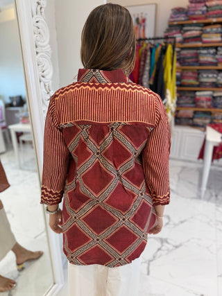 Viral Ajrakh Shirt - Preetibora
