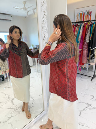 Viral Ajrakh Shirt - Preetibora