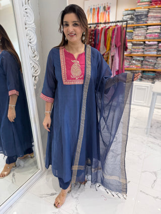 Zari Chanderi Set - Preetibora