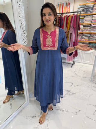 Zari Chanderi Set - Preetibora