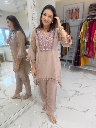 Ziya Floral Mirror Coord Set - Preetibora