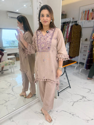 Ziya Floral Mirror Coord Set - Preetibora