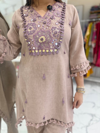 Ziya Floral Mirror Coord Set - Preetibora