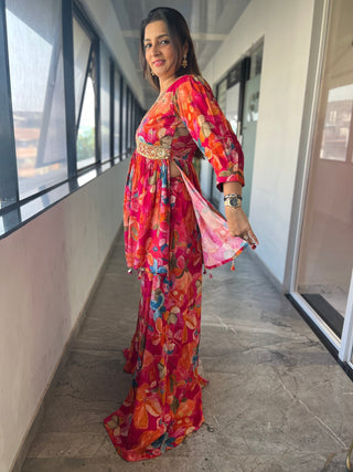 Golden Mirror Rani Set - Preetibora