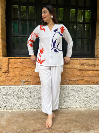 Ivory Appliqué Coord - Preetibora