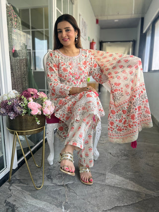 Mirror and Laces Parsi Style Suit Set - Preetibora