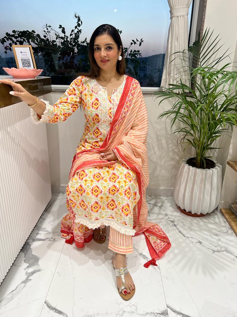 Patola Print Sharara Set