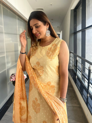 Summer Block Print Butta Set - Preetibora