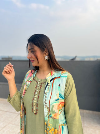 Tail Cut Jacket Set - Preetibora