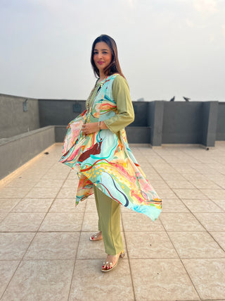 Tail Cut Jacket Set - Preetibora