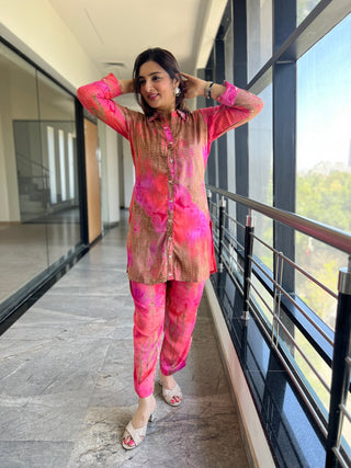 Tie Dye Coord with Sequence and Beads - Preetibora